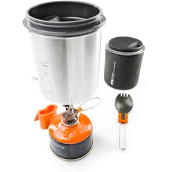 GSI Camping Koch Geschirr Set Glacier Minimalist II Trekking Topf Stapelbar 5tlg