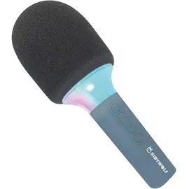 KIDYWOLF - Mikrofon Bluetooth mit Licht blau