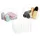 Relaxdays Drahtkorb 3er Set rechteckig 28 x 20 x 16 cm weiß