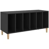 vidaXL Plattenschrank Schwarz 100x38x48 cm Holzwerkstoff