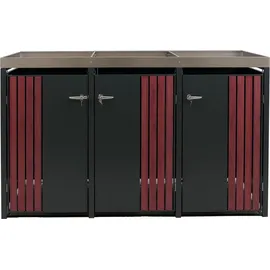 MCW Mülltonnenverkleidung O67 125 x 84 cm anthrazit