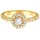 Elli Ring 925 Sterling Silber Verlobungsring in Gold | Gr.: 58