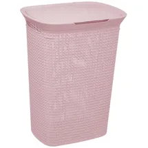 5five simply smart 5five - plastik wäschekorb 57l skandinavisch rosa