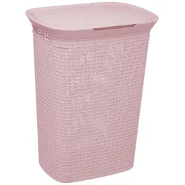 5five simply smart 5five - plastik wäschekorb 57l skandinavisch rosa