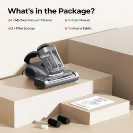 jigoo J300 Pro Milbensauger Grau