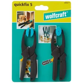 WOLFCRAFT Ratschenzwinge MINI 3453000 I Für das Arbeiten mit dosierbarer Spannkraft – ideal für Haushalt und Bastelprojekte