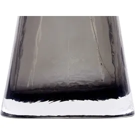 Beliani Blumenvase Mitata Glas 20 cm Grau