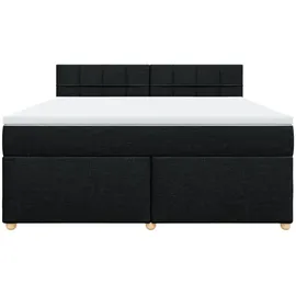 vidaXL Leonor Block 180 x 200 cm Schwarz