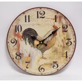 Casa Padrino Designer Wanduhr Pendeluhr 34 cm Antik Look - Nostalgie Nostalgische Wohn Einrichtung