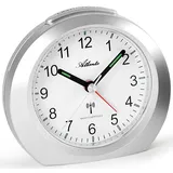 Atlanta Funkwecker ohne Ticken mit Licht Snooze Leuchtzeiger Analog - Atlanta Modell: 1856/19