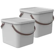 Rotho Aufbewahrungsbox 40 l 2-tlg. weiß