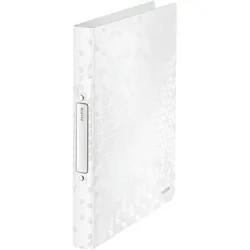 LEITZ Ringbuch Wow A4 PP 2 Ringe 25mm weiß