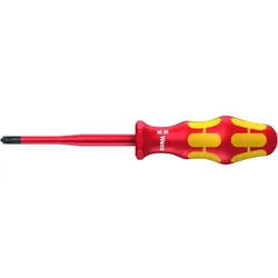 WERA   Schraubendreher Kreuz, Pozidriv PZ1, Isoliert, 80mm, gerade, 2-Komponenten, Antimagnetisch