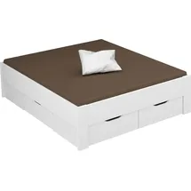 Rauch Stauraumbett RAUCH "Aditio", weiß, B:166cm H:50cm L:208cm, Betten, Stauraumbett, ohne Kopfteil, inklusive Schubkästen