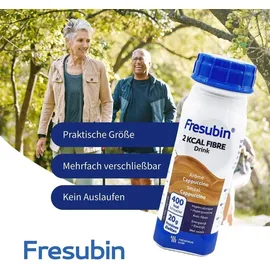Fresenius Fresubin 2 KCAL FIBRE Drink Cappuccino 24x200ml Trinkflasche