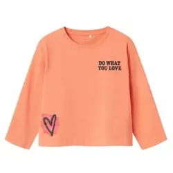 name it Langarmshirt Nmfnomi Fusion Coral, 110