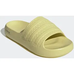 Badesandale ADIDAS ORIGINALS "AYOON ADILETTE", Gr. 39, powder gelb, powder gelb, core schwarz, Synthetik, sportlich, Schuhe