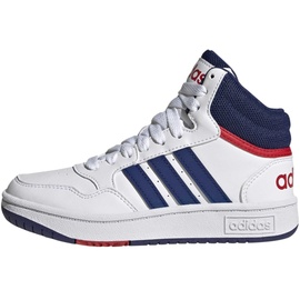 adidas Hoops Shoes-Mid (Non-Football), ftwr White/Victory Blue/Better scarlet 30 EU / 30