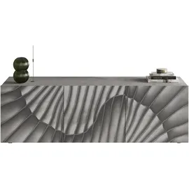 INOSIGN Lowboard INOSIGN "Snake, TV-Möbel, TV-Schrank, Media-Board, Breite 181 cm, viel Stauraum", grau (beton mit siebdruck), B:181cm H:68cm T:42cm, Sideboards, Lowboard, mit Siebdruck-Front, 3 Türen, bodenstehend, stilvoll & funktional