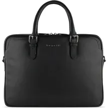 Bugatti Bella Aktentasche Leder 38 cm Laptopfach schwarz