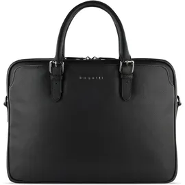 Bugatti Bella Aktentasche Leder 38 cm Laptopfach schwarz