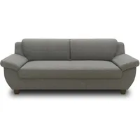 DOMO. collection Sofa Panama, 3-Sitzer, 3er Couch, Garnitur, 3-2-1 Sofa, 91 x 207 x 80 cm (BxTxH), dunkelgrau