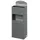 Proregal Robuster Wandascher mit Schild 4 Liter, HxBxT 55 x 14,5 x 22 cm Verzinkter Stahl Silber