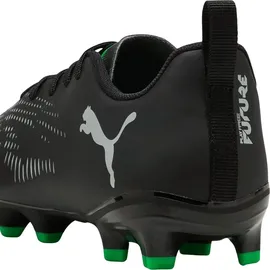 Puma Future 8 Play FG/AG JR Fussballschuh, Black Silver-Fluo Green, 30