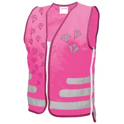 Roth Mädchen Kinder-Warnweste Diamant pink