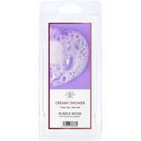 Purple River Duftwachs für Duftlampe | 4er Set Creamy Shower | Duftwachs Frisch | 10 Wax Melts für Duftlampe | Raumduft für Aromatherapie | 6h Duftdauer je Wax Melt