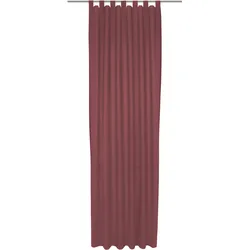 Vorhang WIRTH "Uni Collection", rot, B:142cm H:165cm, Baumwolle (Bio-Baumwolle), Gardinen, nach Maß