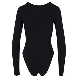 URBAN CLASSICS Ladies Stretch Jersey Longsleeve Body Black 4XL - schwarz,