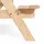 Lemodo Kinderpicknicktisch 115 cm Kiefer natur beige