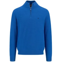 Troyer FYNCH-HATTON, Herren, Gr. XXXL, blau (strong blau), Strick, Obermaterial: 100% Baumwolle, casual, regular fit, Langarm, Pullover, mit Logo an der Brust