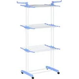 Homcom Wäscheständer Turmwäscheständer 73 x 45,5 x 177cm Blau