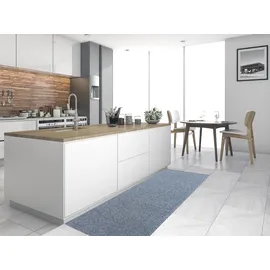 Primaflor Küchenläufer "PICOLLO, Made in Belgium", blau (graublau), B:100cm H:8mm L:300cm, Polypropylen (PP), PRIMAFLOR-IDEEN IN TEXTIL, Teppiche, Nadelfilz, robust und pflegeleicht, rutschhemmend, Küche