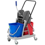 Ulsonix Reinigungswagen mit Presse 2 x 17 L Mehrfarbig