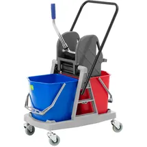Ulsonix Reinigungswagen mit Presse 2 x 17 L Mehrfarbig