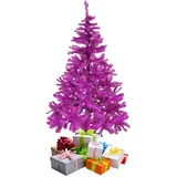 Mojawo Weihnachtsbaum künstlicher Tannenbaum Lila/Pink 180 cm
