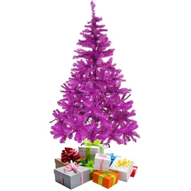 Mojawo Weihnachtsbaum künstlicher Tannenbaum Lila/Pink 180 cm