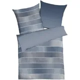 KAEPPEL Timeless Feinbiber blau 155 x 220 cm + 80 x 80 cm