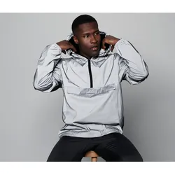 Tchibo - Reflektierender Windbreaker - Herren - Gr. XXL - silber