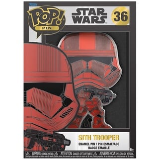 Funko Funko Large Pop! Enamel Pin - STAR WARS: Sith Trooper Emaille-Nadeln - Niedliche Brosche Zum Sammeln - Für Rucksäcke & Taschen - Geschenkidee - Offizielle Handelswaren - Movies Fans