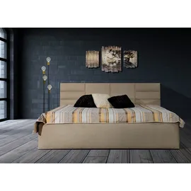 Halmon Schlafkomfort Betten Madera 180 x 200 cm H2 Beige