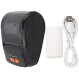 Bluetooth-thermodrucker Mit Etikettenpapier, Tragbarer Pos-barcodedrucker, Schwarzweißdruck