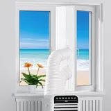 Fensterabdichtung für Mobile Klimageräte, Fensterdurchführung für Klimaanlage, Abluftschlauch, Flügelfenster, Mobile Klimageräte,Wäschetrock...