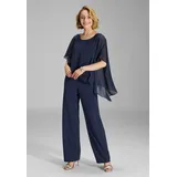 Swing Jumpsuit mit Rundhalsausschnitt, Marine, 38