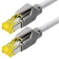 Draka Comteq Draka Patchkabel S/FTP Cat 6a HQ TM31 (ISO/IEC) grau 0,3m