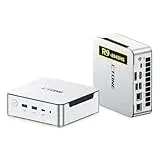 CTONE AM23 Gaming Mini PC АМD Ryzen 9 8945HS (8C/16T,bis zu 5.2GHz), 32GB DDR5 2TB PCIe 4.0 SSD, Micro Desktop Computer mit Radeon 780M| 8K Quad-Display | Dual USB4 | Dual 2.5 GbE für Gamer/Business