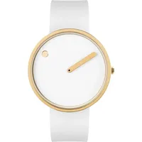 Picto 43321-0220G White Silicone Unisex 40mm 5ATM